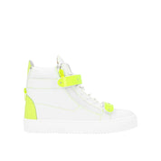 Giuseppe Zanotti White Calfskin High Top Sneakers