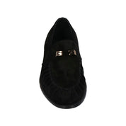 Giuseppe Zanotti Black Calfskin Slip-On Loafers