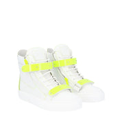 Giuseppe Zanotti White Calfskin High Top Sneakers