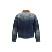 Alexander McQueen Blue Cotton Denim Jacket