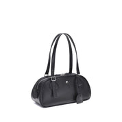 Courrèges Black Calf Leather Bos Taurus Shoulder Bag