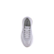 Moncler White Polyamide Low Top Sneakers
