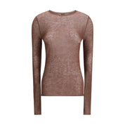 PINKO Brown Wool Sweatshirt