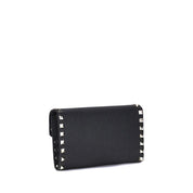 Valentino Garavani Black Calf Leather Bos Taurus Wallet