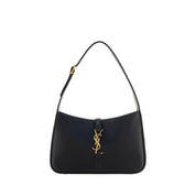 Saint Laurent Black Calf Leather Bos Taurus Shoulder Bag