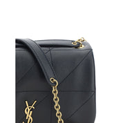 Saint Laurent Black Lamb Ovis Aries Aries Shoulder Bag
