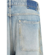 Golden Goose Light Blue Cotton Jeans Denim
