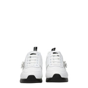Love Moschino White Leather Low Top Sneakers