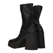 Stella McCartney Black Leather Ankle Boots