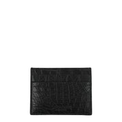 Billionaire Italian Couture Black Crocodile Cardholder