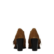 Versace Jeans Brown Leather Ankle Boots