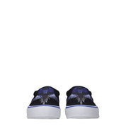 Marcelo Burlon Black Fabric Slip-On Loafers