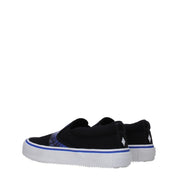 Marcelo Burlon Black Fabric Slip-On Loafers