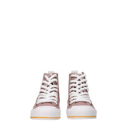 See By Chloé Pink Fabric High Top Sneakers