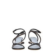 Fendi Multicolor Leather Flat Sandals