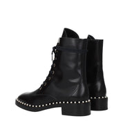 Stuart Weitzman Black Leather Ankle Boots