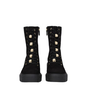 Stuart Weitzman Black Leather Ankle Boots