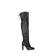 Stuart Weitzman Black Leather Over The Knee