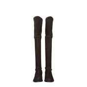 Stuart Weitzman Brown Leather Over The Knee