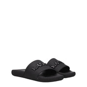 Lanvin Black Cotton Slippers