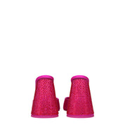 The Attico Pink Satin Platform Sandals