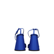 The Attico Blue Satin Platform Sandals