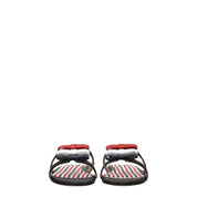 Thom Browne Black Leather Slippers