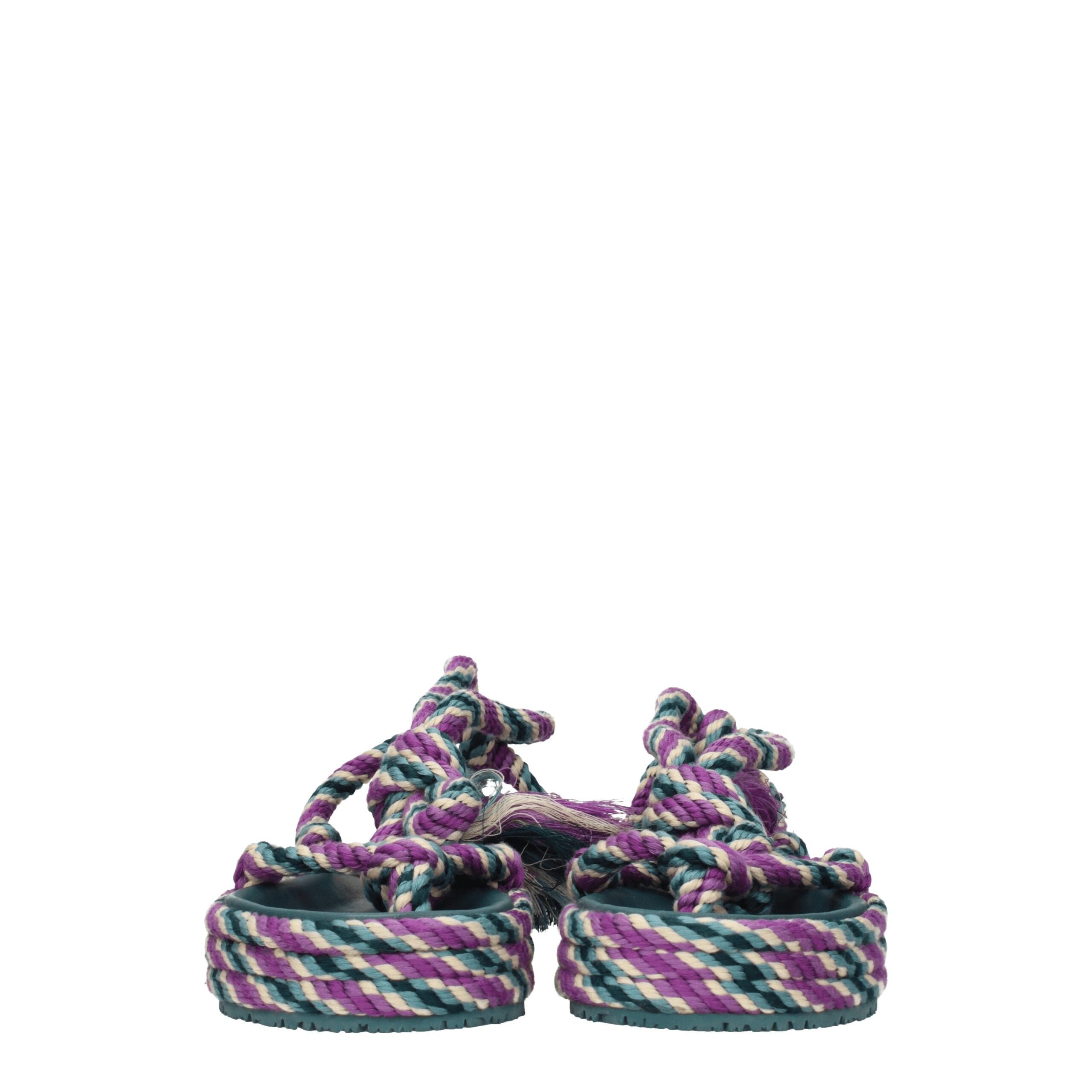 Isabel Marant Multicolor Fabric Flat Sandals