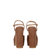 Stuart Weitzman Beige Leather Platforms