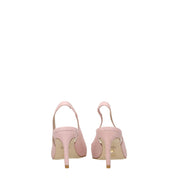 Stuart Weitzman Pink Leather Mid Heel Pumps