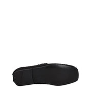 Dolce & Gabbana Black Fabric Slip-On Loafers