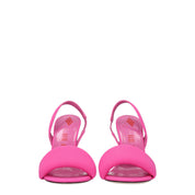 The Attico Pink Fabric Stiletto Heel Sandals