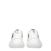 Versace White Leather Low Tops