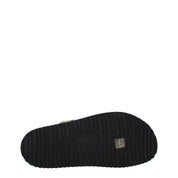 Versace Black Fabric Slippers Sandals