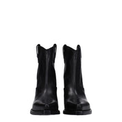 Premiata Black Leather Ankle Boots