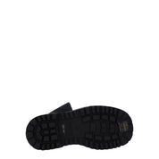 Versace Jeans Black Polyethylene Ankle Boots