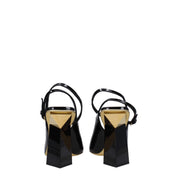 Valentino Garavani Black Leather Sandals
