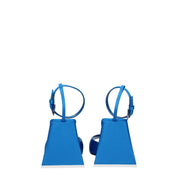 The Attico Blue Satin Stiletto Heel Sandals