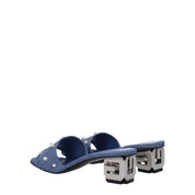 Givenchy Blue Fabric Sandals