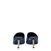 Givenchy Blue Fabric Platform Sandals