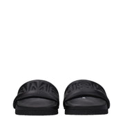 Ambush Black Leather Slippers Sandals