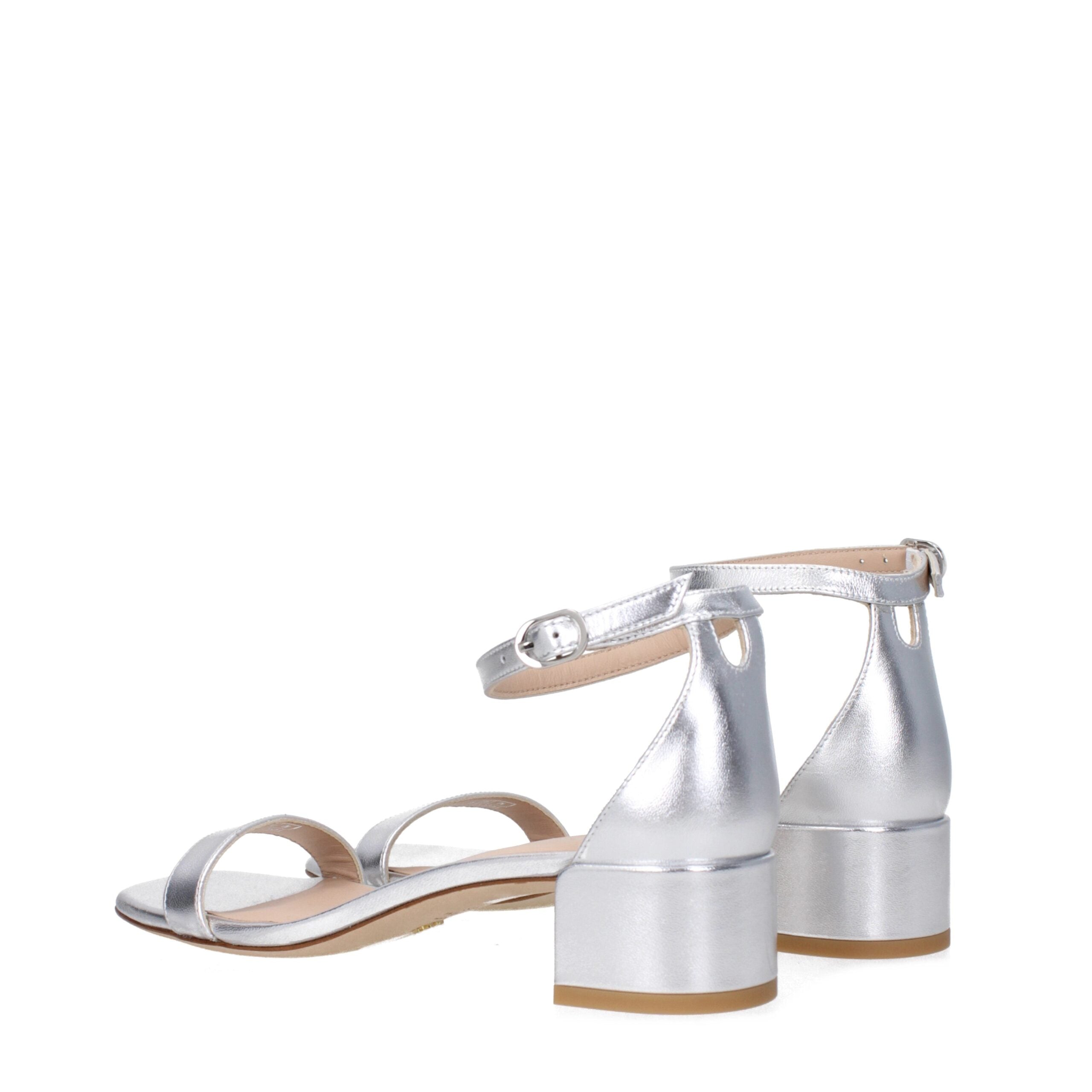 Stuart Weitzman Gray Leather Sandals