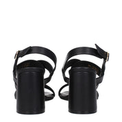 Stuart Weitzman Black Leather Platform Sandals