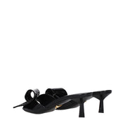 Prada Black Leather Sandals