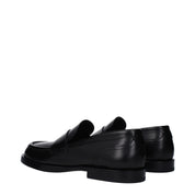 Dolce & Gabbana Black Leather Slip-On Loafers