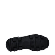 Moncler Black Leather Ankle Boots