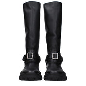 Burberry Black Leather Boots