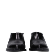 Moschino Black Leather Mules