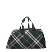 Burberry Green Fabric Luggage And Travel