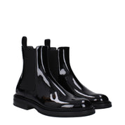 Dolce & Gabbana Black Leather Ankle Boots